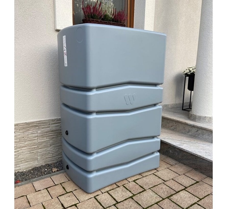 Prosperplast Aqua Tower Regenton - 450 liter - Antraciet/Grijs