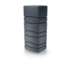 Prosperplast Aqua Tower Regenton - 650 Liter - Antraciet/Grijs