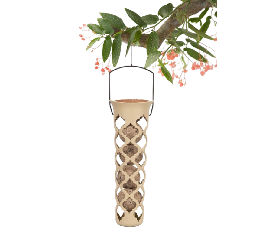 Singing Friend Vetbolhouder Pim - 10 x 10 x 29 cm - Zwart of Beige