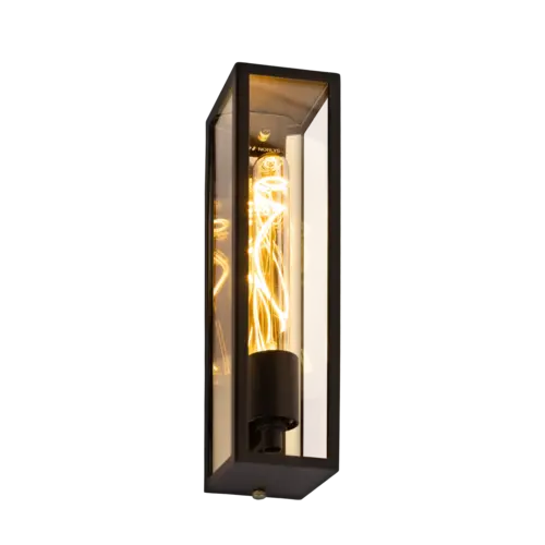 Franssen Verlichting Freja gevelarmatuur - E27 zwart - Metaal - Inclusief lichtbron
