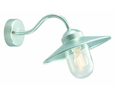 Franssen Verlichting Selva gevellamp - Gebogen - E27 - Zilver of zwart