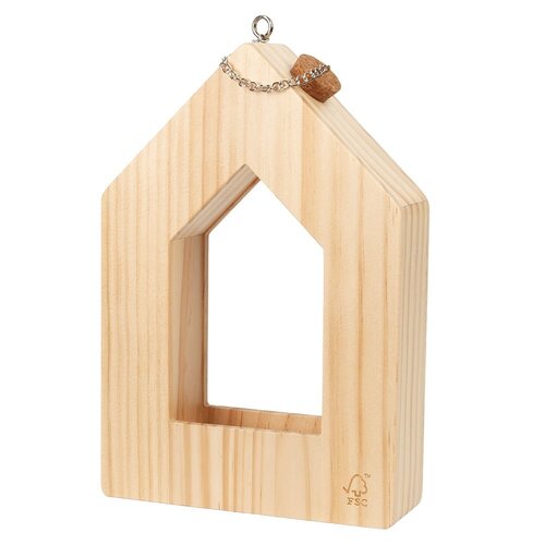 Singing Friend Voederhuis Hans - Hout voor vogelzaad - 15x23x5cm