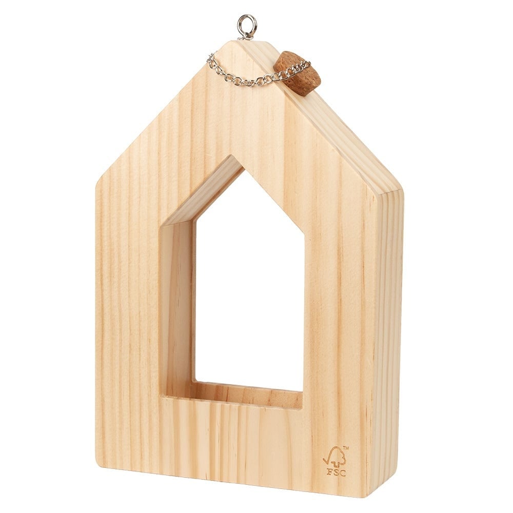 Singing Friend Voederhuis Hans - Hout voor vogelzaad - 15x23x5cm
