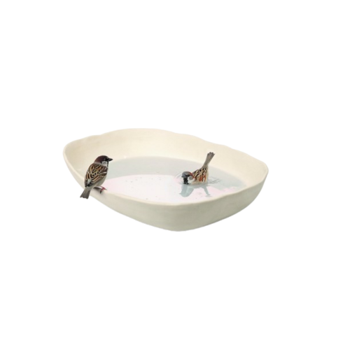 Singing Friend Vogelbad Ella - Keramiek 32 x 23 x 6 cm