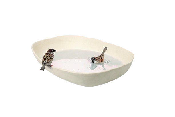 Singing Friend Vogelbad Ella - Keramiek 32 x 23 x 6 cm