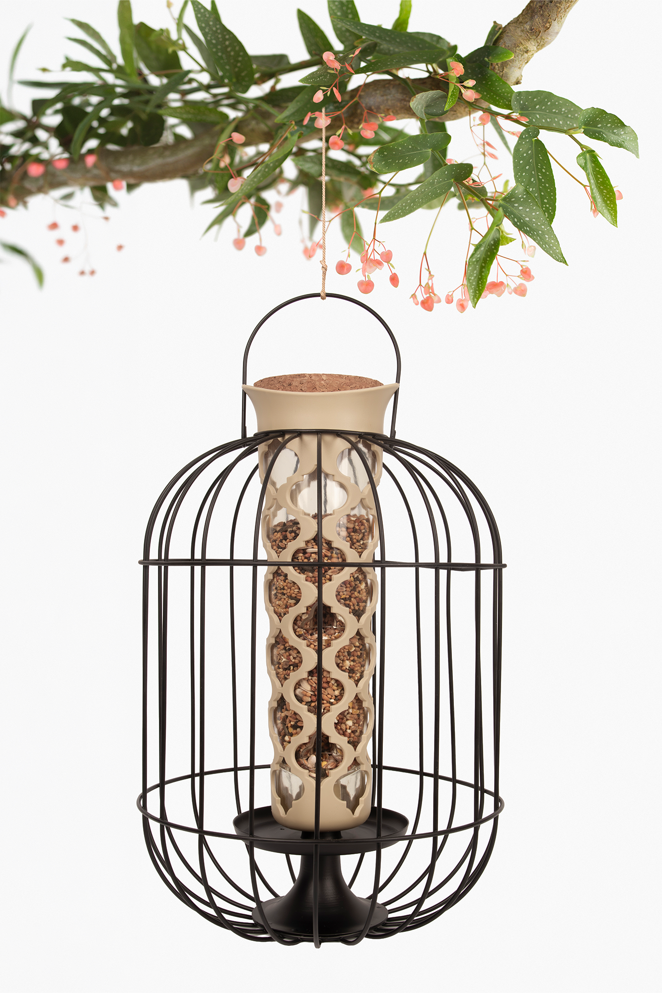 Singing Friend Vetbol/zaadhouder MATS - Beige of zwart