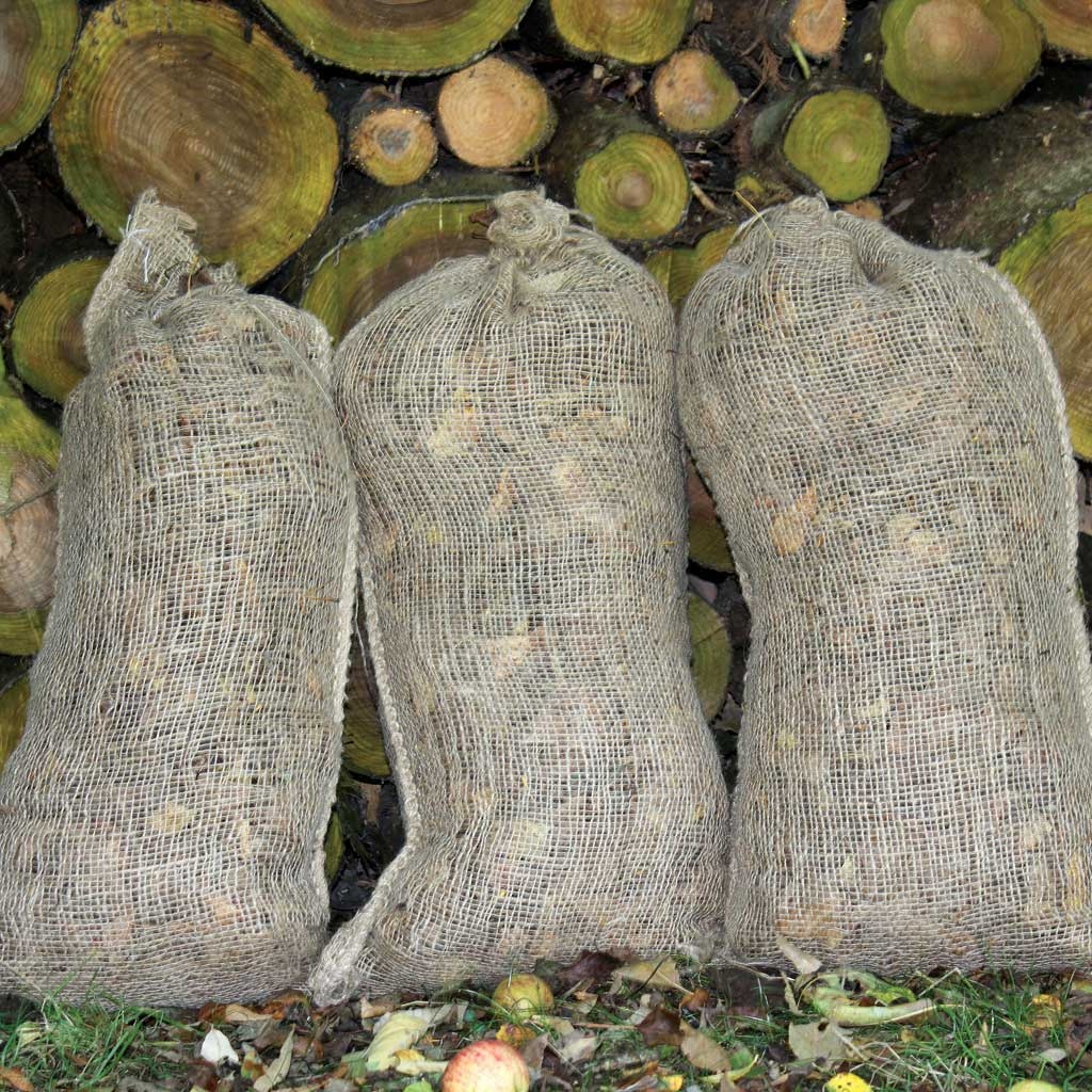 De Wiltfang Jute zakken voor bladeren - 3 stuks - Isolatie