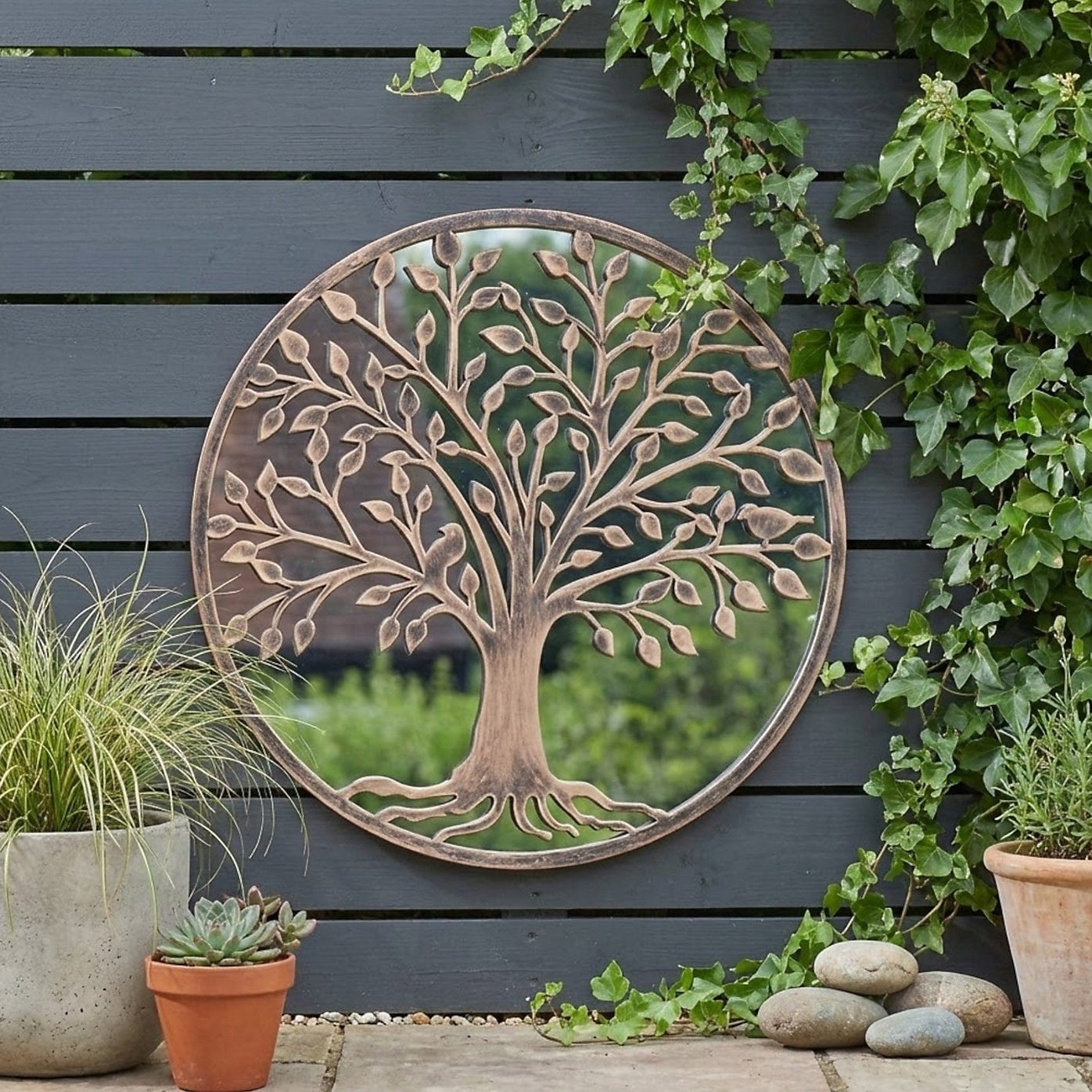Smart Garden Products TreeFlection Tuinspiegel - Tree of Life 65 cm rond