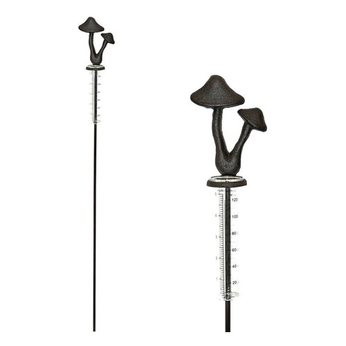 De Wiltfang De Wiltfang Regenmeter Paddenstoel - 91 cm - glazen maatglas