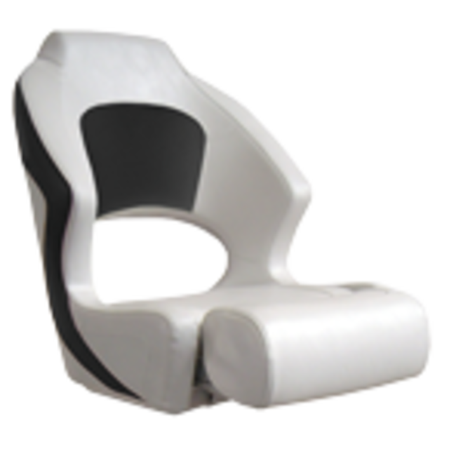 Allpa Steering seat model Sport Pro "Flip-Up", white/carbon