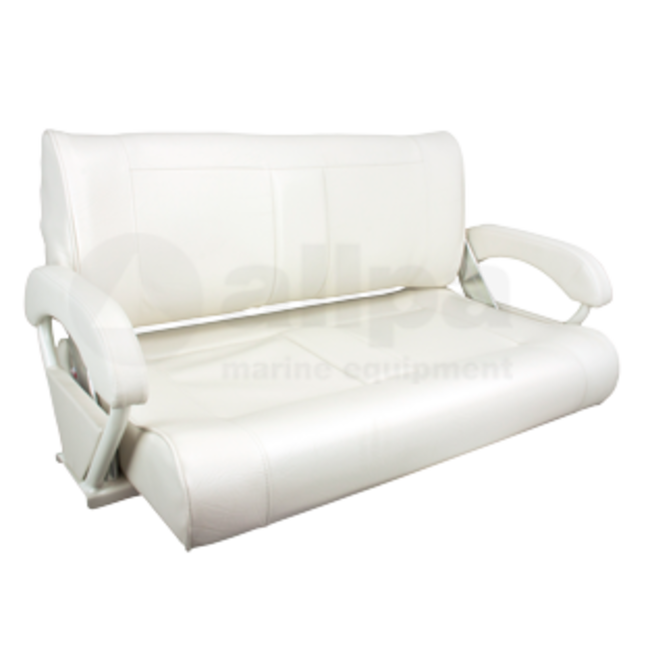 Allpa Steering chair/steering bench model Twin 46 "Flip-Back & Up", white