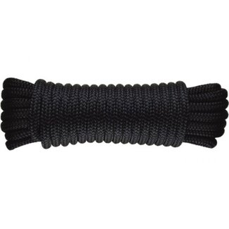 HOLLEX Mooring rope poly 16 strands black - All sizes & thicknesses