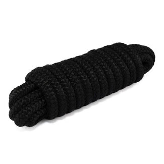 HOLLEX Mooring line full polyester black- All sizes and thicknesses