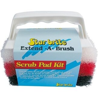 Starbrite Scrub Pad Kit - Handle with 3 Pads
