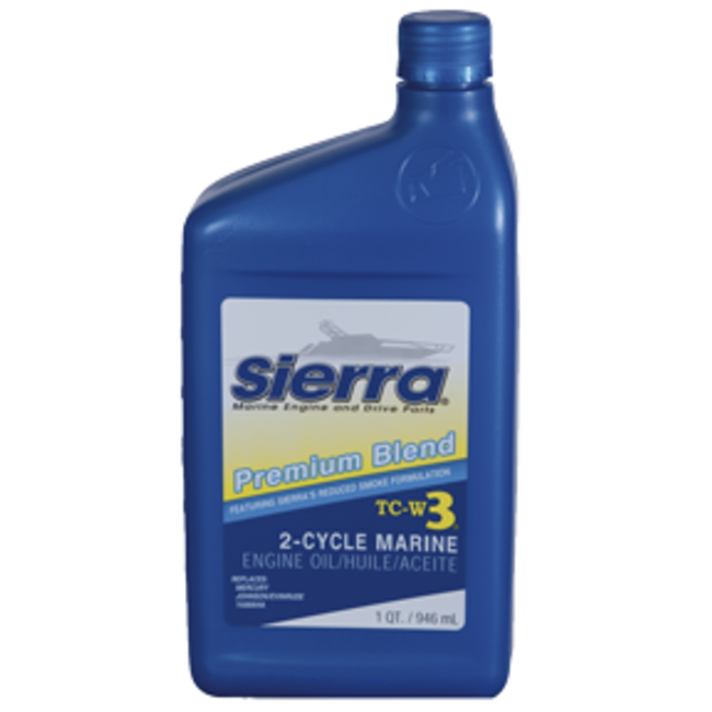 Allpa Sierra Motor Oil "Blue" Premium TC3-W3, 946ml, for outboards 2-stroke