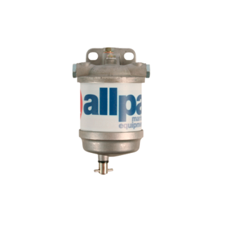 Allpa Diesel filter with water separator and aluminium reservoir, 50l/h (ISO 7840:2004, ISO 1008:2009)