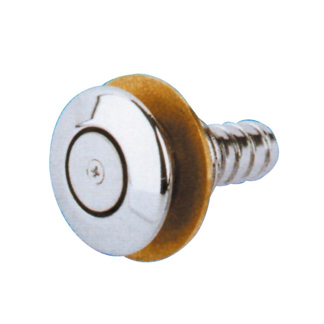 Allpa Air bleed nipple brass chromed Ø16mm straight