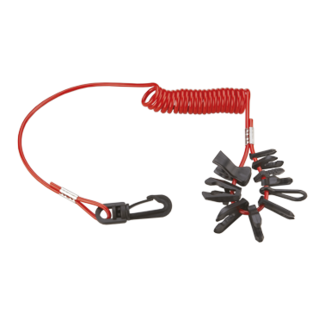 Allpa Set of Emergency Stop clips with spiral cable