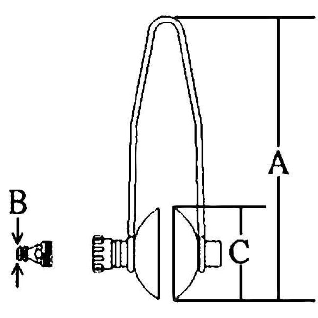 Allpa Flushing clip compl.rubber, round, with adapter, for outboards