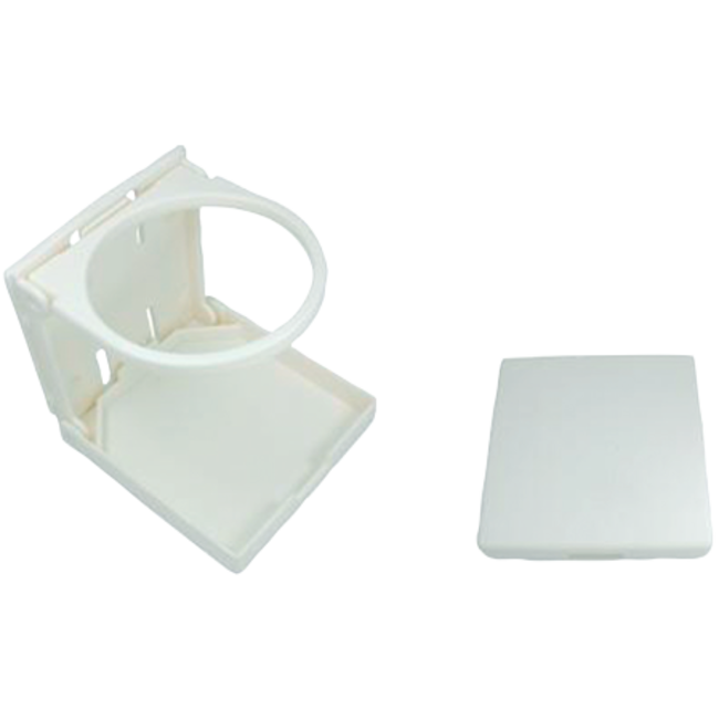 Allpa Plastic beverage holder, folding, A=104mm, B=98mm, C=94mm,white