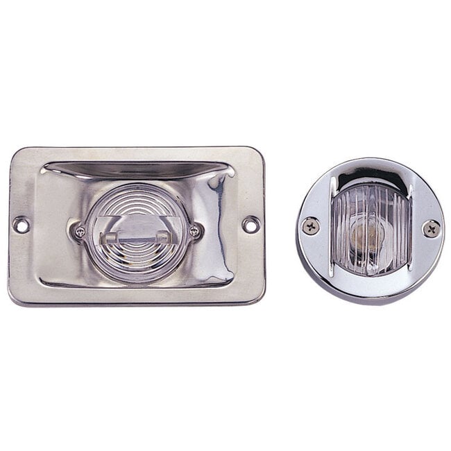 Allpa LED gate light, rectangular with clear lens