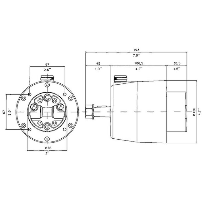 Allpa Hydraulic Steering Set 30kgm incl.pump/ Cil./ Fittings/oil