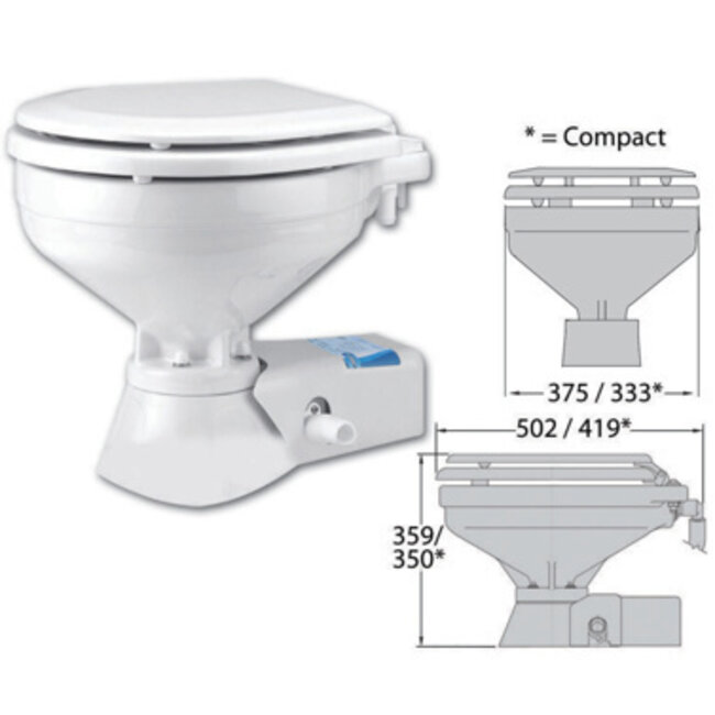 Jabsco Jabsco Toilet QF Regular 24 V with pump