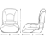 HOLLEX Hollex wheelhouse chair Diamond Moon white/anthracite