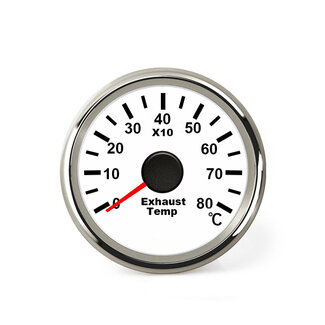 HOLLEX Exhaust temp. meter White/RVS 9-32V