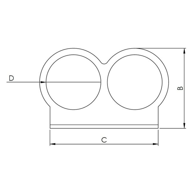 HOLLEX Cup holder double 102x138mm