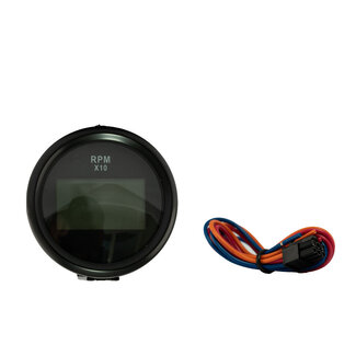 HOLLEX Digital Rev/Hour Counter Black 9-32V