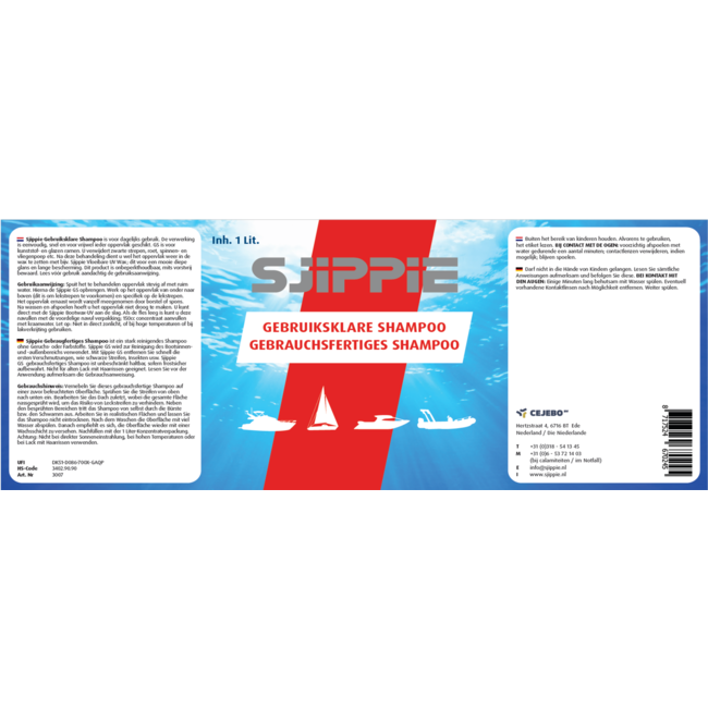 Sjippie Shampoo ready-to-use / spray bottle 1ltr