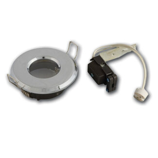 HOLLEX Luminaire MR16 Chr IP65 10-30V recessed ø65-72