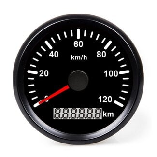 HOLLEX GPS Speedometer Black 0-120km/h 9-32V