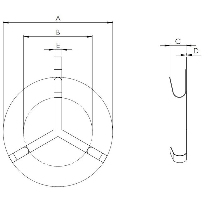 HOLLEX lifebuoy holder 700mm