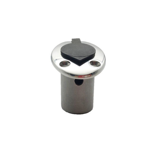 HOLLEX flagpole holder 19mm stainless steel 316 flush-mounted 45°