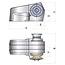 Italwinch Devon Anchor winch 24V 1500W / 10mm DIN766 with drum
