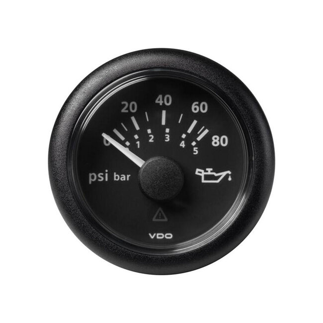 Veratron VDO VLB Oil Pressure 0-80psi/0-5bar RB 52mm