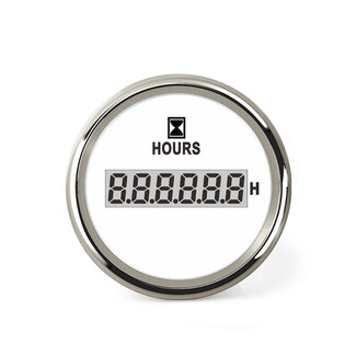 HOLLEX Digital operating hours counter White/RS 9-32V