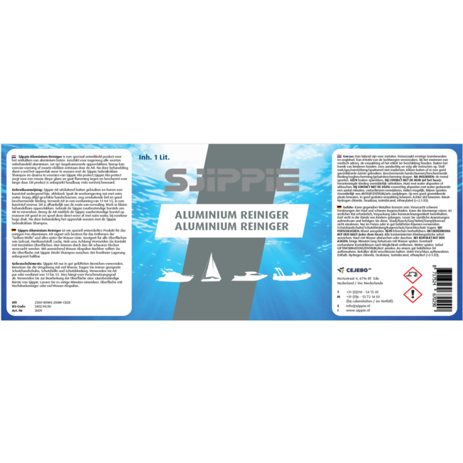 Sjippie Aluminium cleaner / bottle 1ltr