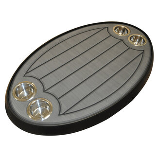 HOLLEX Table top black Inlays dark grey holders