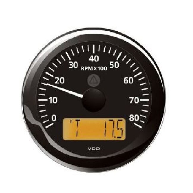 Veratron VDO VLB Rev counter / hours 8000 rpm RB 85mm