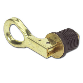 White Label Snap-Tite drain plug 25mm brass