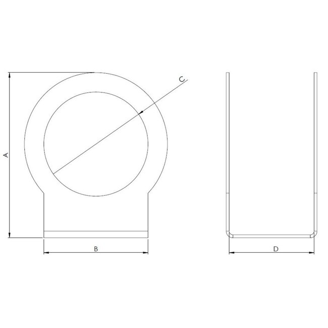 HOLLEX Cup holder single 111x70mm