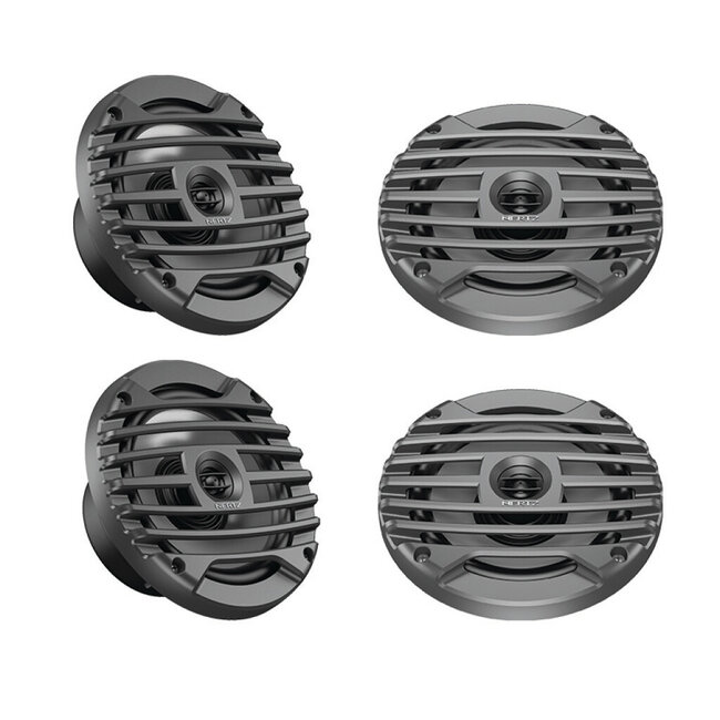 HOLLEX marine speakers HBX 6.5 M-C black set of 4