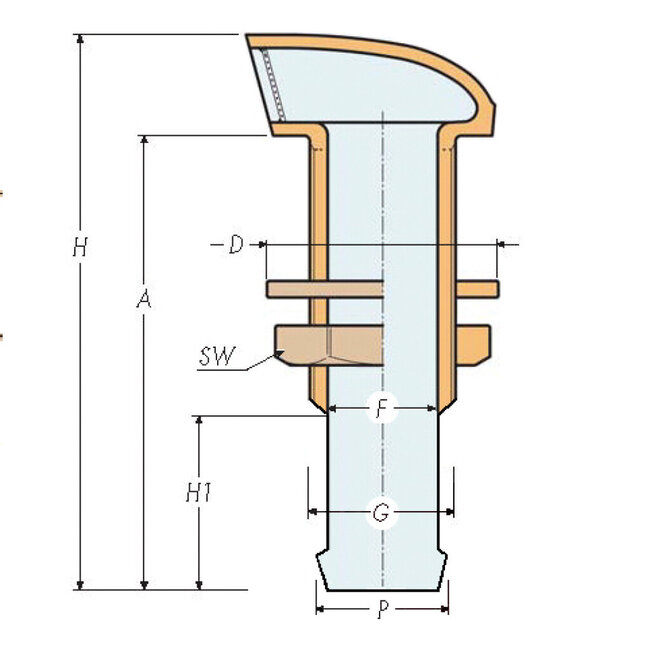 HOLLEX bleed nipple straight for ø13
