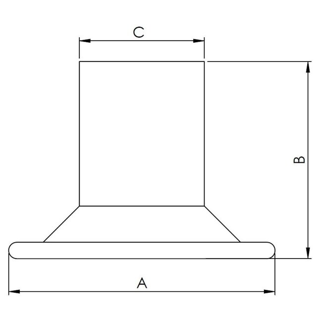 HOLLEX tank vent 81mm 38mm connection