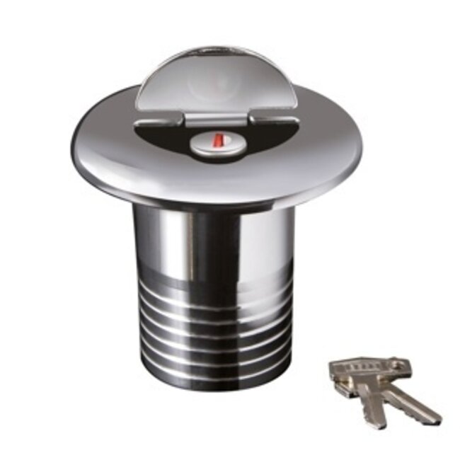 HOLLEX Deck cap brass FUEL lock 50mm