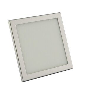 HOLLEX LED Panel 12V silver alum. 100x100mm ww