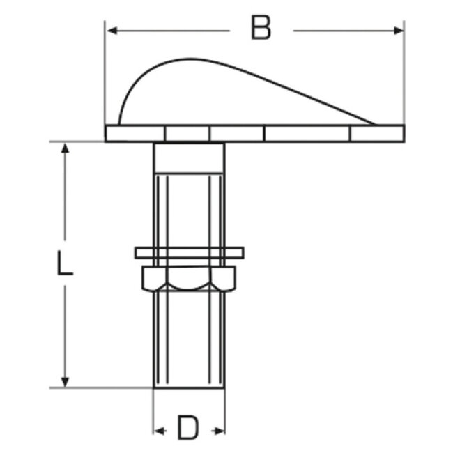 HOLLEX Water scoop stainless steel 316